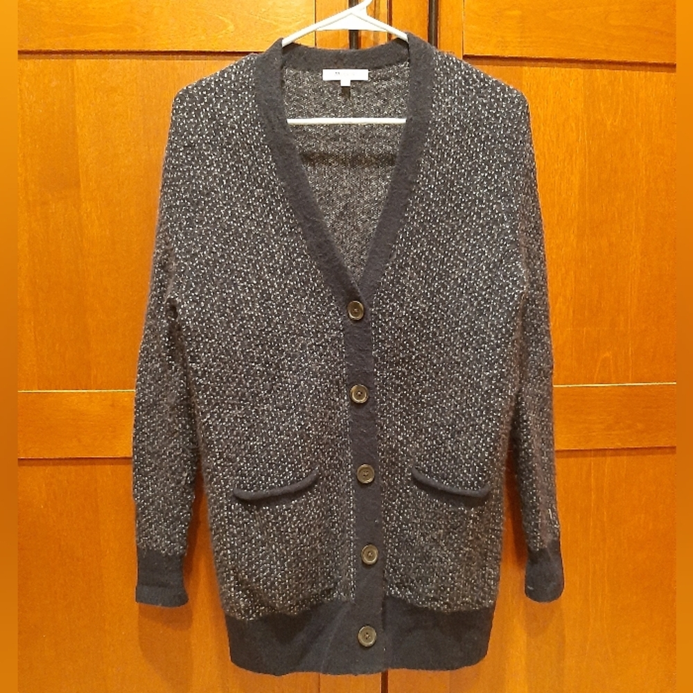 Madewell Bird's Eye Maysfield Cardigan Sweater In Coziest Yarn Size S